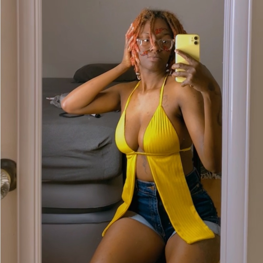 Burn Yellow Crop Top